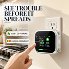6-in-1 Plug-In Gas, CO & Smoke Safety Monitor