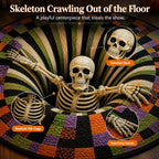 3D Skeleton Pit Halloween Illusion Round Rug