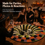3D Skeleton Pit Halloween Illusion Round Rug