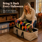 3D Skeleton Pit Halloween Illusion Round Rug