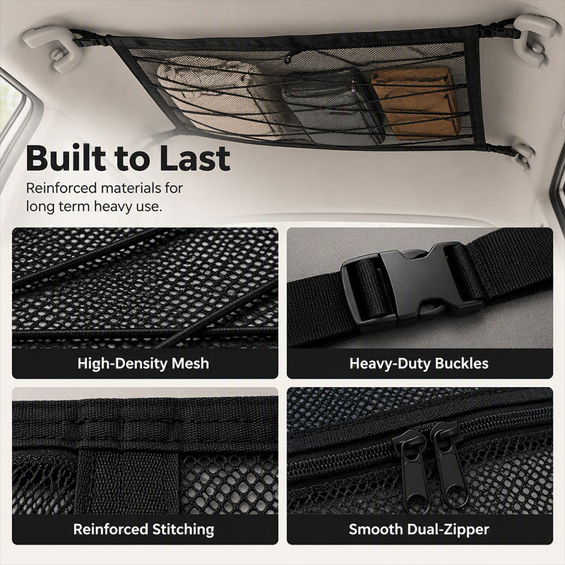 🔥 Car Ceiling Storage Bag with Adjustable Buckles🚗🧳