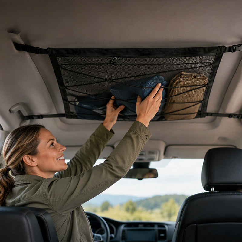 🔥 Car Ceiling Storage Bag with Adjustable Buckles🚗🧳